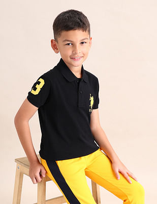 U S Polo Assn Kids Boys Pique Polo Shirt