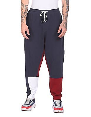 Pgeraug mens sweatpants Color Block Mid-waist India