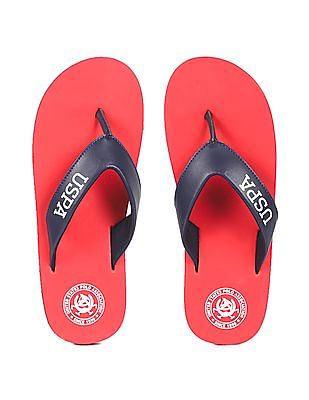 Cheap red flip discount flops