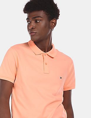 Tommy Hilfiger slim polo shirt in brown