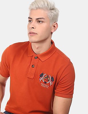 U S Polo Assn Denim Co Solid Pique Polo Shirt