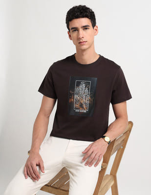 Price History of Arrow Newyork Graphic Printed Pure Cotton T-Shirt