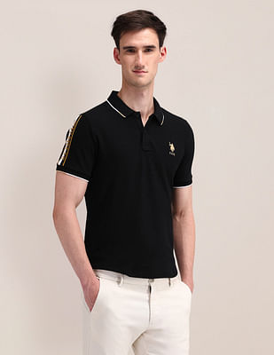 U S Polo Assn Slim Fit Solid Polo Shirt