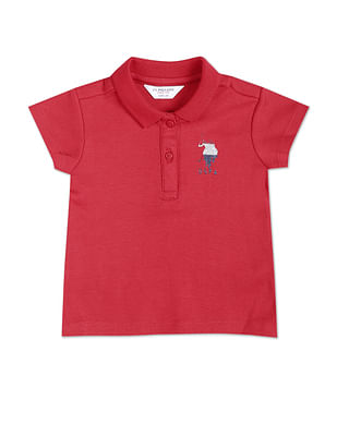 U S Polo Assn Kids Cotton Solid Polo Shirt