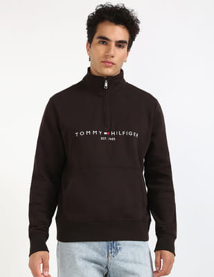 Buy Tommy Hilfiger Logo Mock Neck Sweater - NNNOW.com