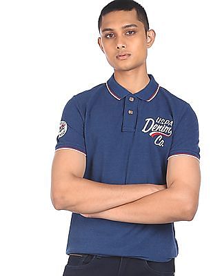 U S Polo Assn Denim Co Short Sleeve Solid Polo Shirt