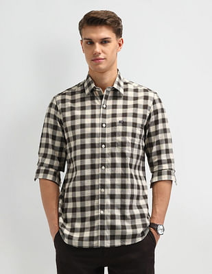 Arrow Sport Dupplin Checked Slim Fit Shirt