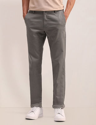 U S Polo Assn Denver Slim Fit Textured Trousers