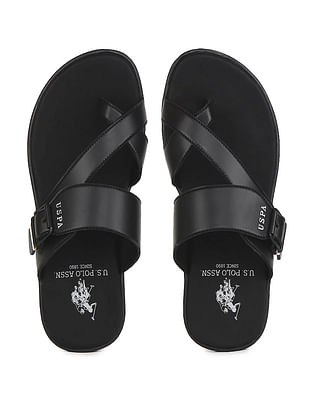 U S Polo Assn Brand Logo Cross Strap Adrick Sandals