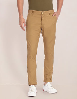 U S Polo Assn Solid Twill Chinos