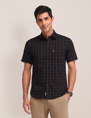 U S Polo Assn Tailored Fit Poplin Shirt