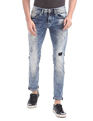 Flying Machine Skinny Fit Ripped Jeans 