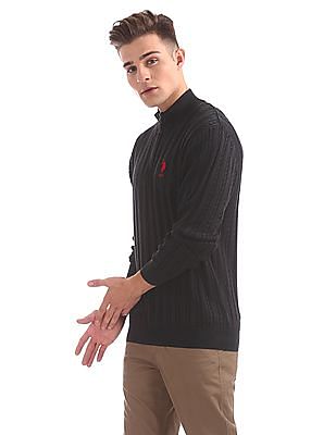 Buy U.S. Polo Assn. Denim Co. Cable Knit Half Zip Sweater Buy U.S. Polo Assn. Denim Co. Cable Knit Half Zip Sweater