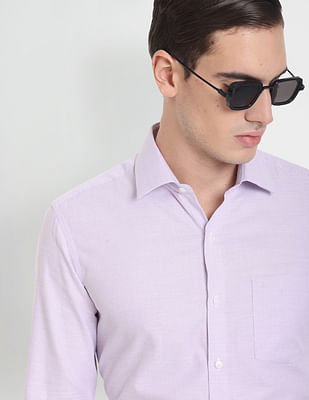 Arrow Micro Check Slim Fit Formal Shirt