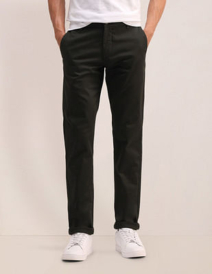 U S Polo Assn Denver Slim Fit Solid Trousers