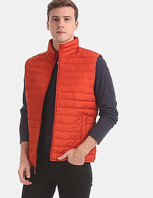 orange half jacket