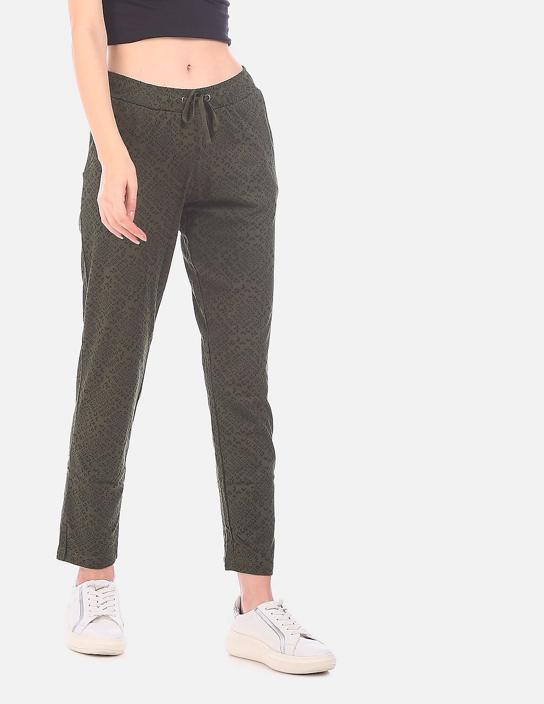 printed track pants for womens