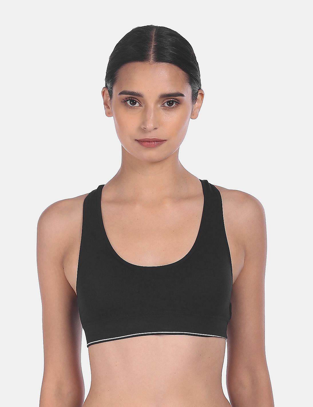 Buy Aeropostale Non Padded Polyester Sports Bra - Multi Online at Low  Prices in India 