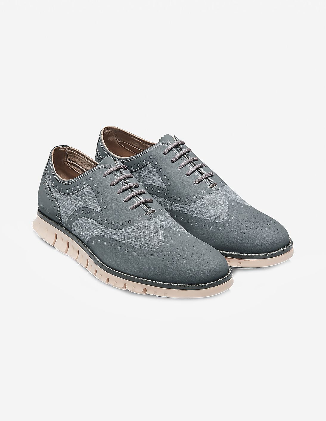 Buy Cole Haan Grey ZERØGRAND No Stitch Oxford Sneakers 