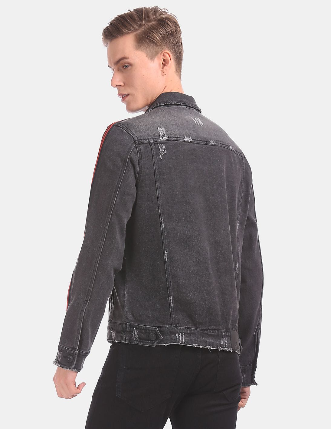 Buy Flying Machine Men Black Sleeve 