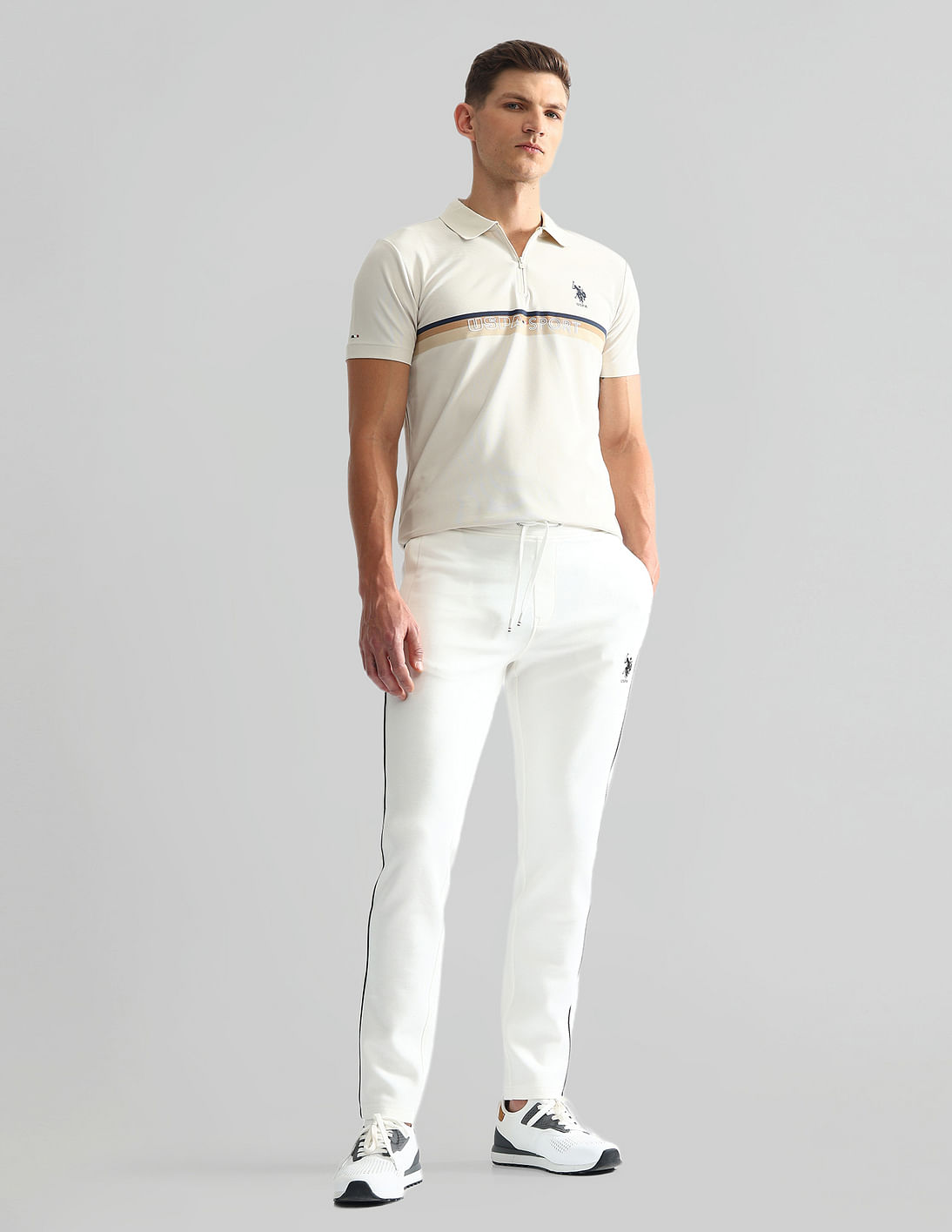 Buy U.S. Polo Assn. Denim Co. Slim Fit Mid Rise Track Pants