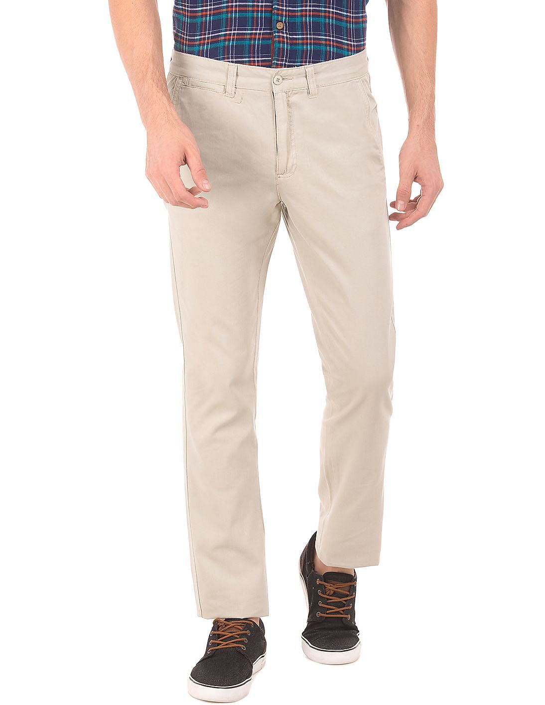 Buy Ruggers Slim Fit Twill Trousers - NNNOW.com