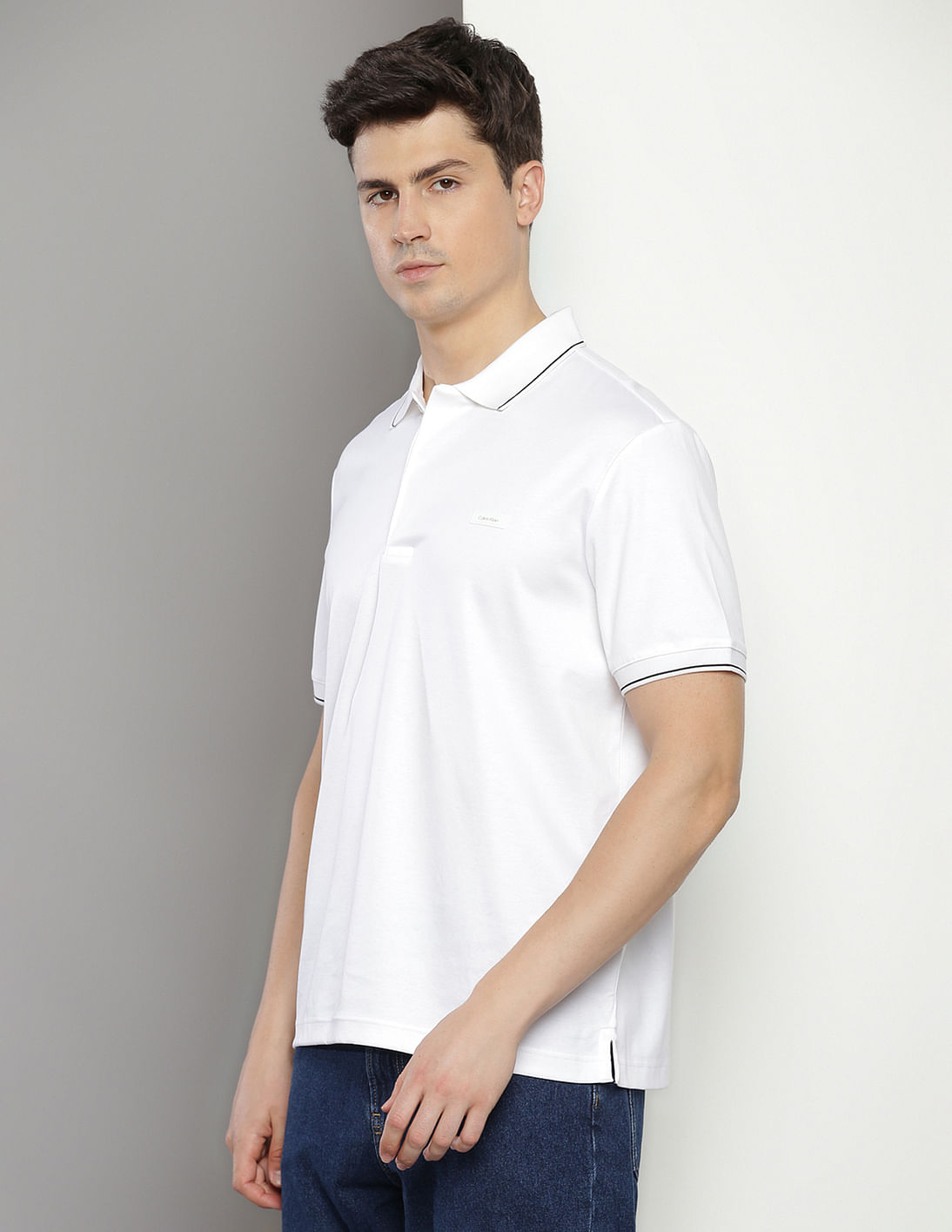 Buy Calvin Klein Silk Touch Mercerized Polo Shirt - NNNOW.com Buy Calvin Klein Silk Touch Mercerized Polo Shirt - NNNOW.com