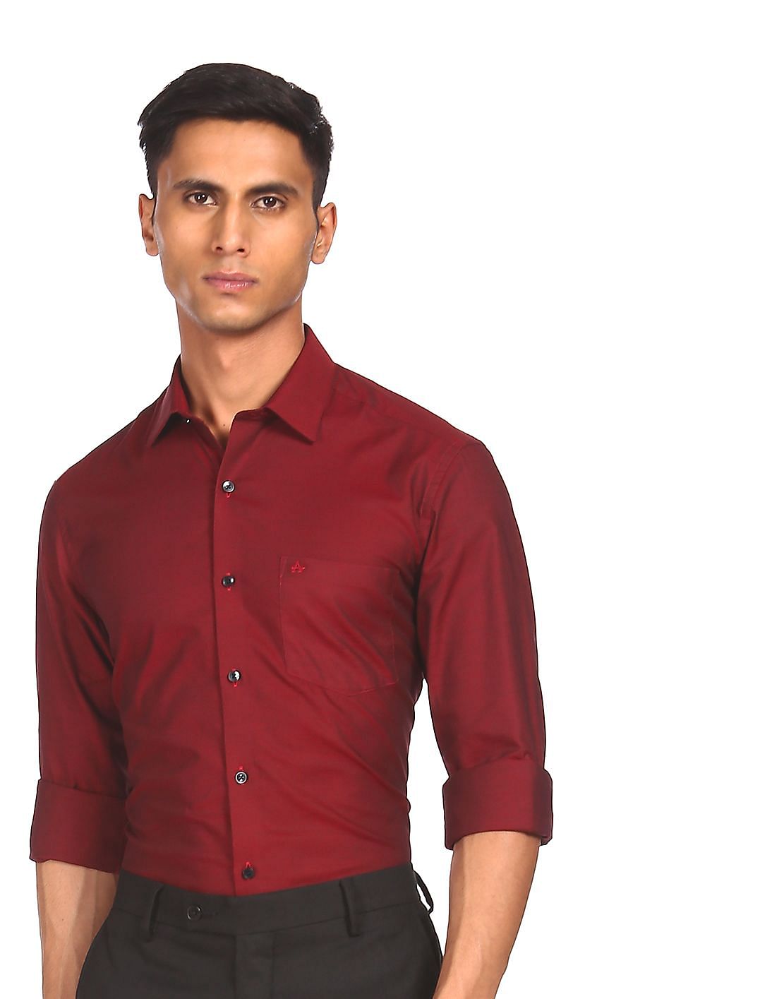 formal shirts for men maroon