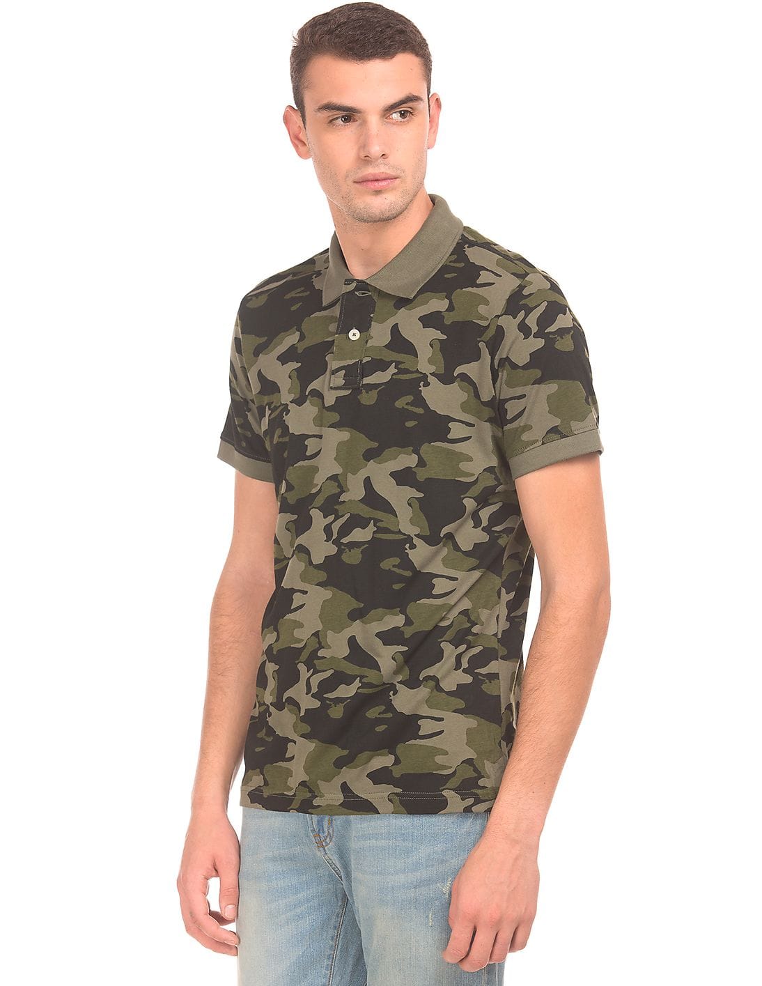 Buy Aeropostale Camo Printed Polo Shirt - NNNOW.com