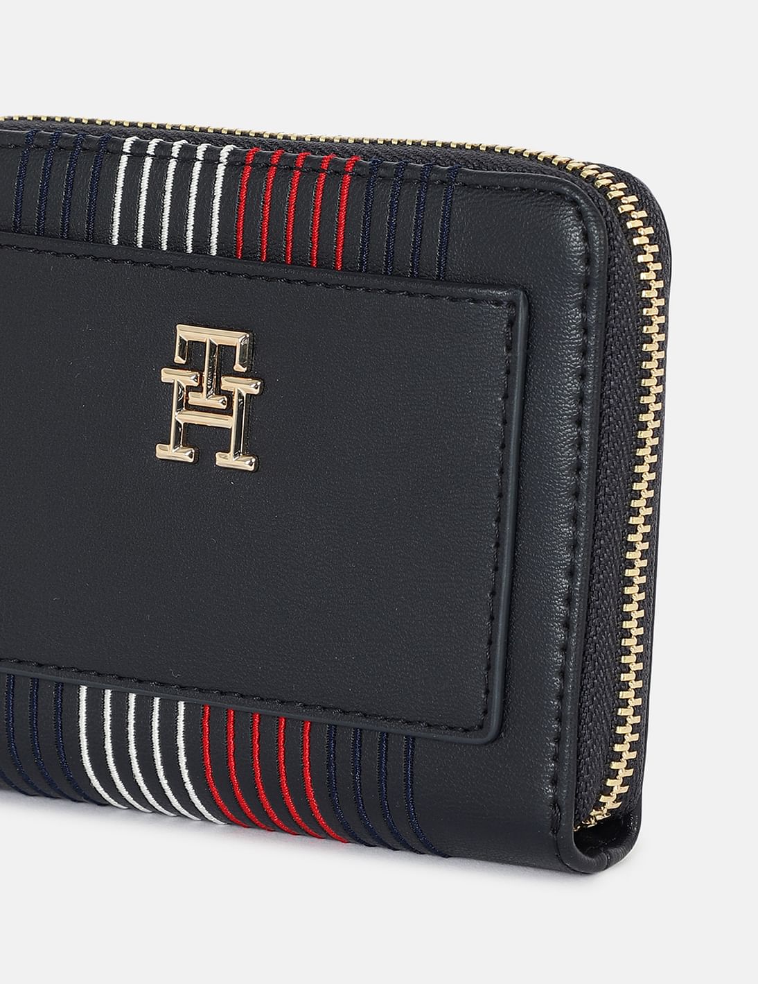 Buy Tommy Hilfiger Brand Stripe All Around Zipper Wallet - NNNOW.com