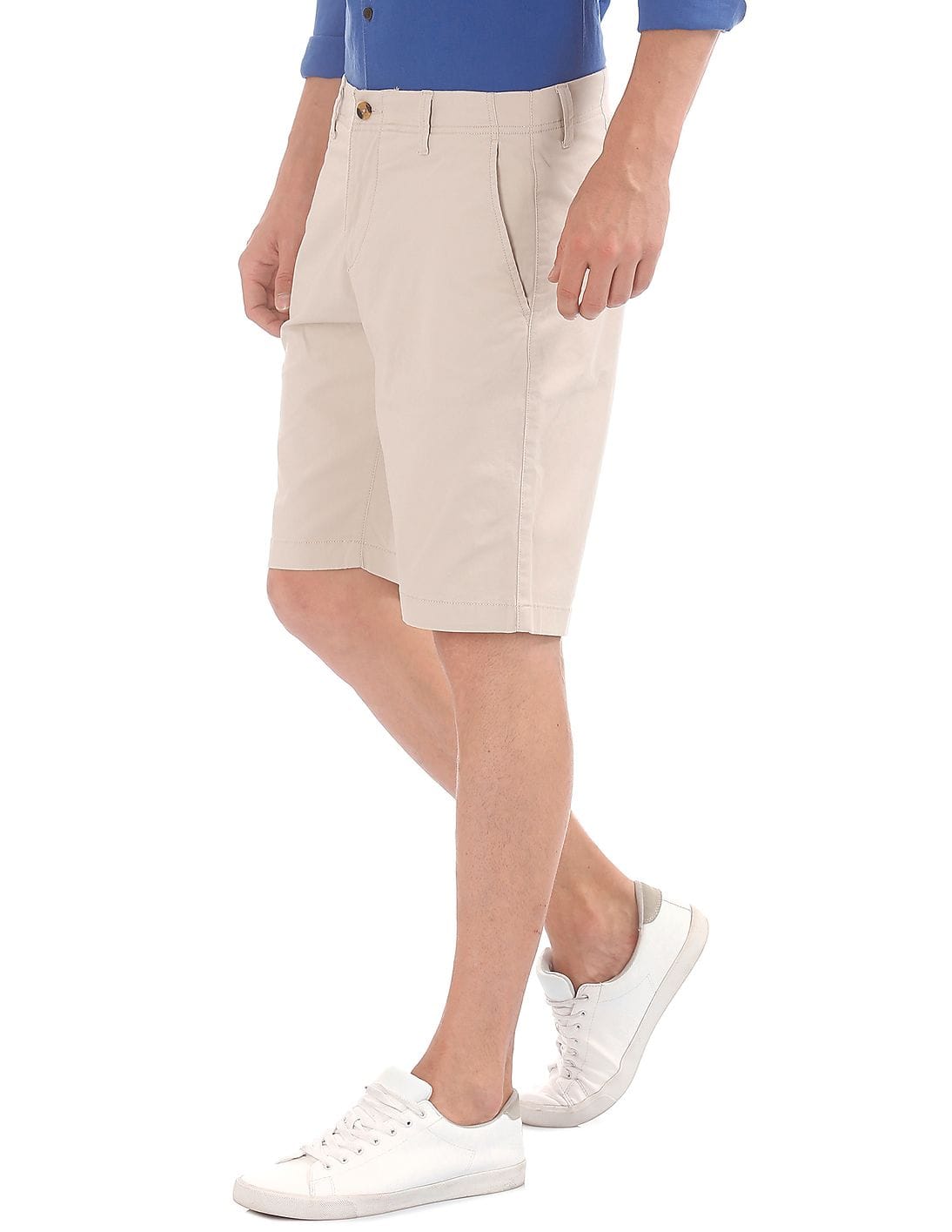 Men Slim Fit Cotton Lycra Shorts 