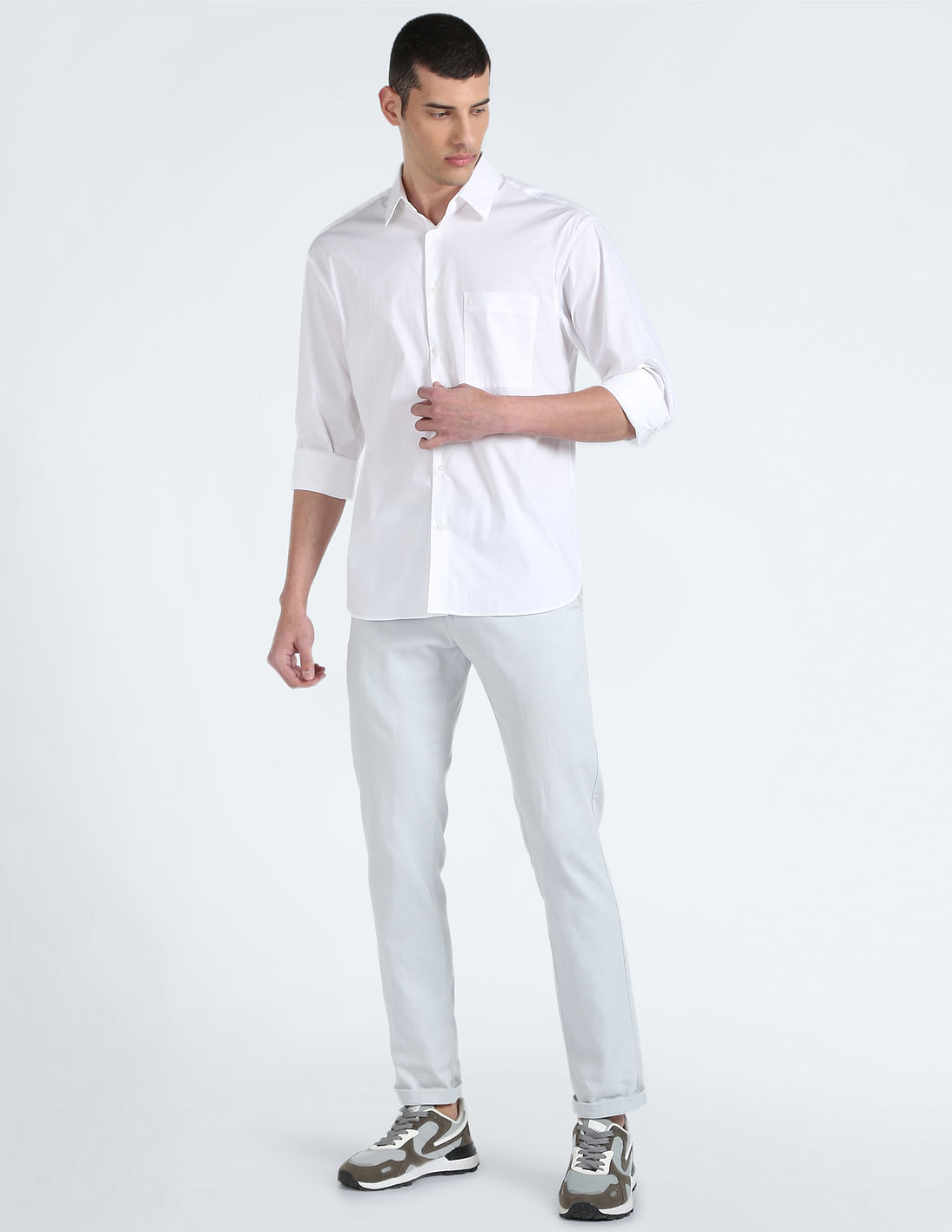 Buy Calvin Klein Stretch Poplin Relaxed Fit Shirt - NNNOW.com