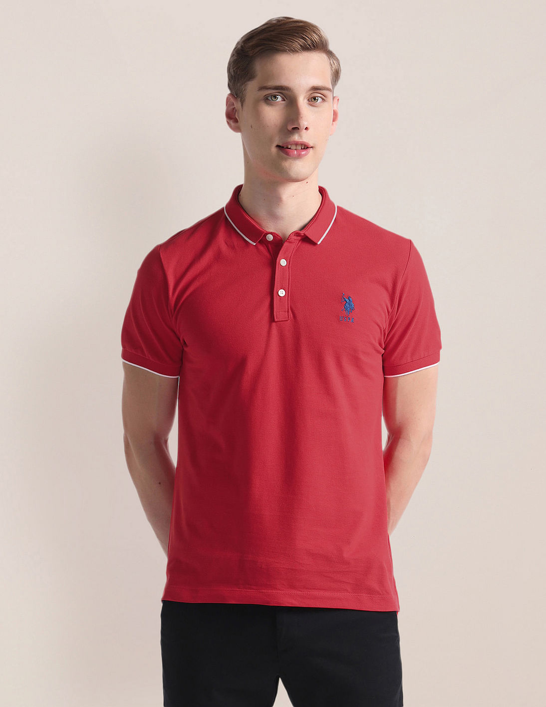 Buy U.S. Polo Assn. Solid Logo Polo Shirt - NNNOW.com