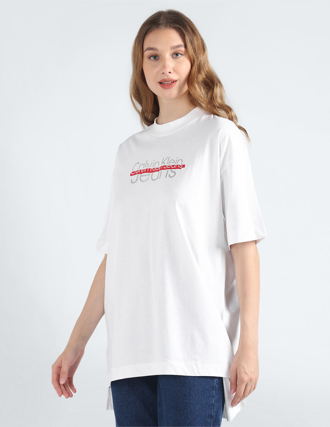 Buy Calvin Klein Jeans Disrupted Logo Oversized T-Shirt