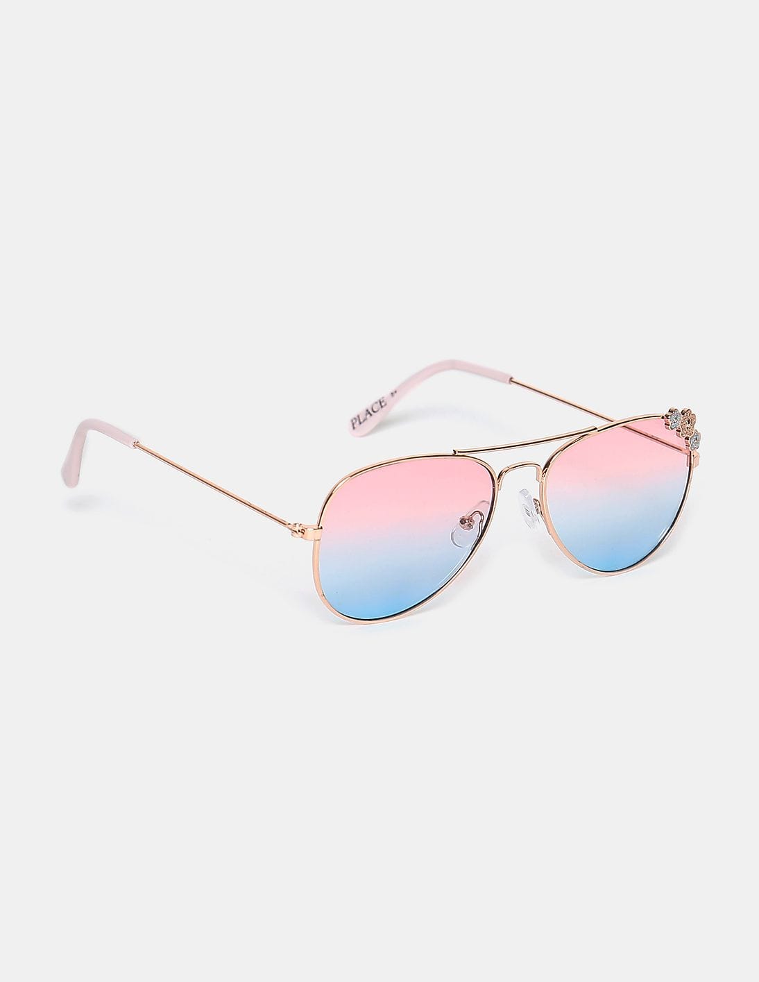 Buy The Children's Place Girls Girls Gold And Pink Uv Protected Gradient Sunglasses