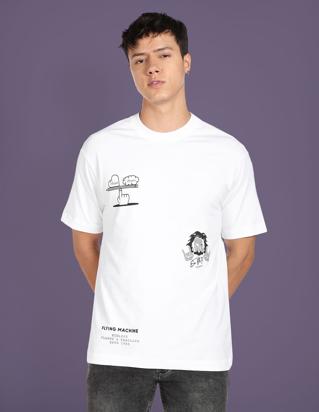 N.Flying チャフンMYAM T-SHIRT ホワイト Buy Flying Machine Puff