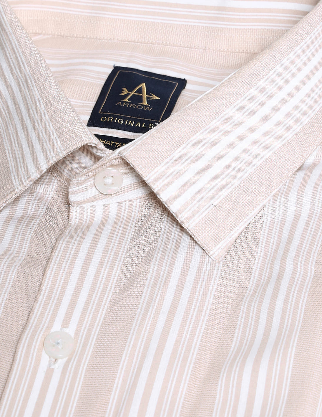 Buy Arrow Manhattan Slim Fit Cotton Shirt - NNNOW.com