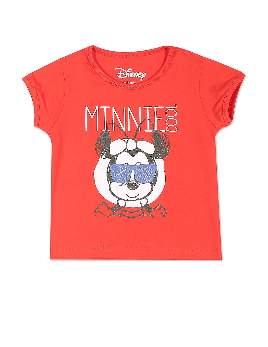red and white minnie mouse shirt