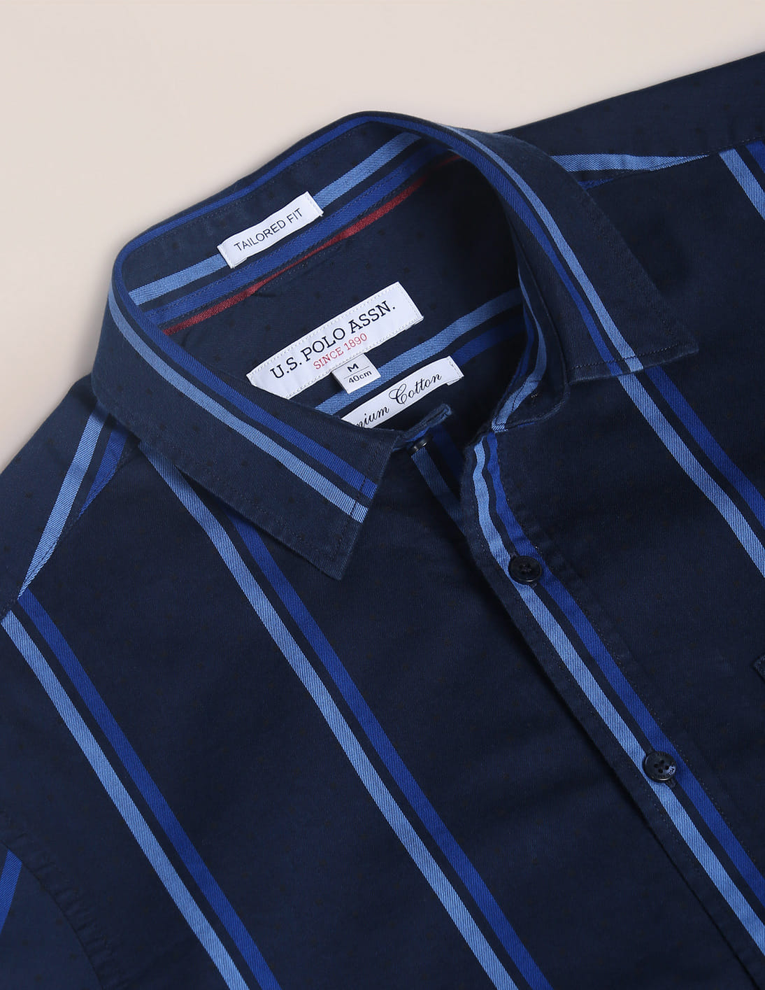 トップス Supreme Washed Stripe Polo Navy Washed Stripe Polo - spring/summer 2026 - Supreme