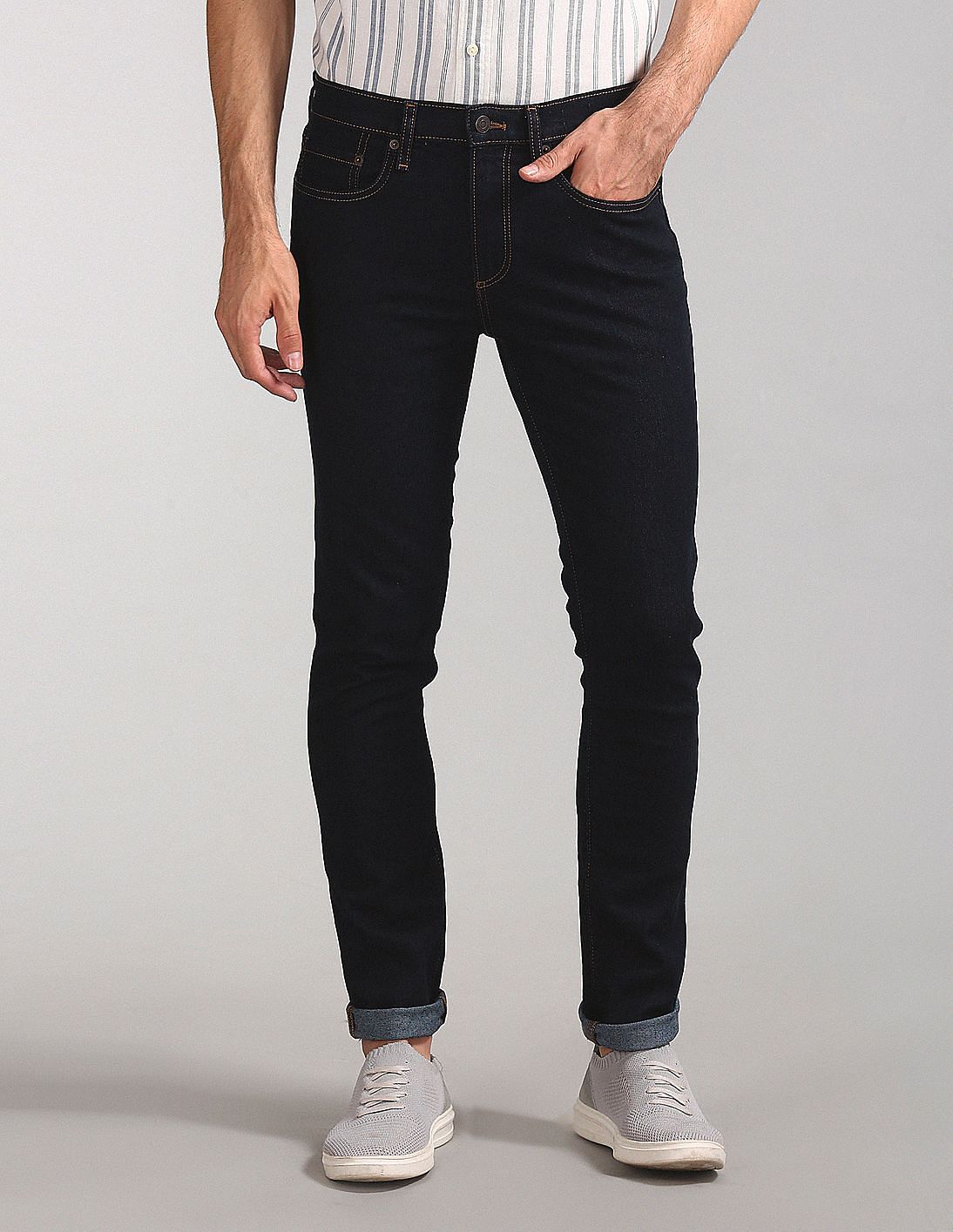 Buy GAP Men Blue Skinny Fit Rinsed Jeans - NNNOW.com