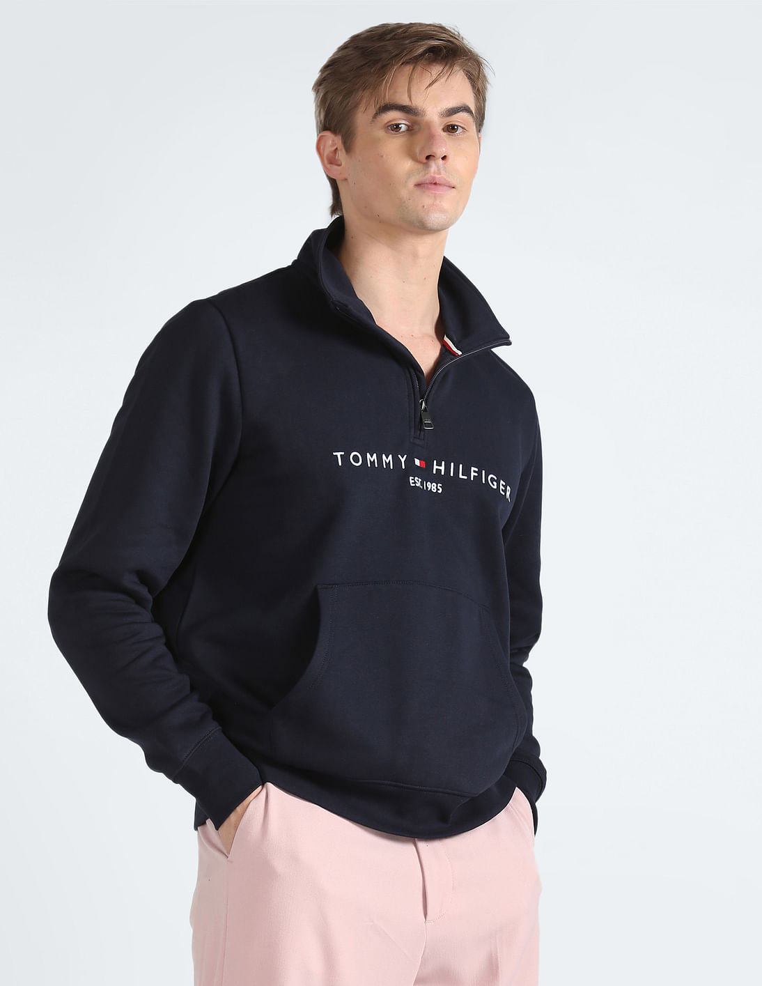 Buy Tommy Hilfiger Oversize Fit Cotton Sweatshirt - NNNOW.com
