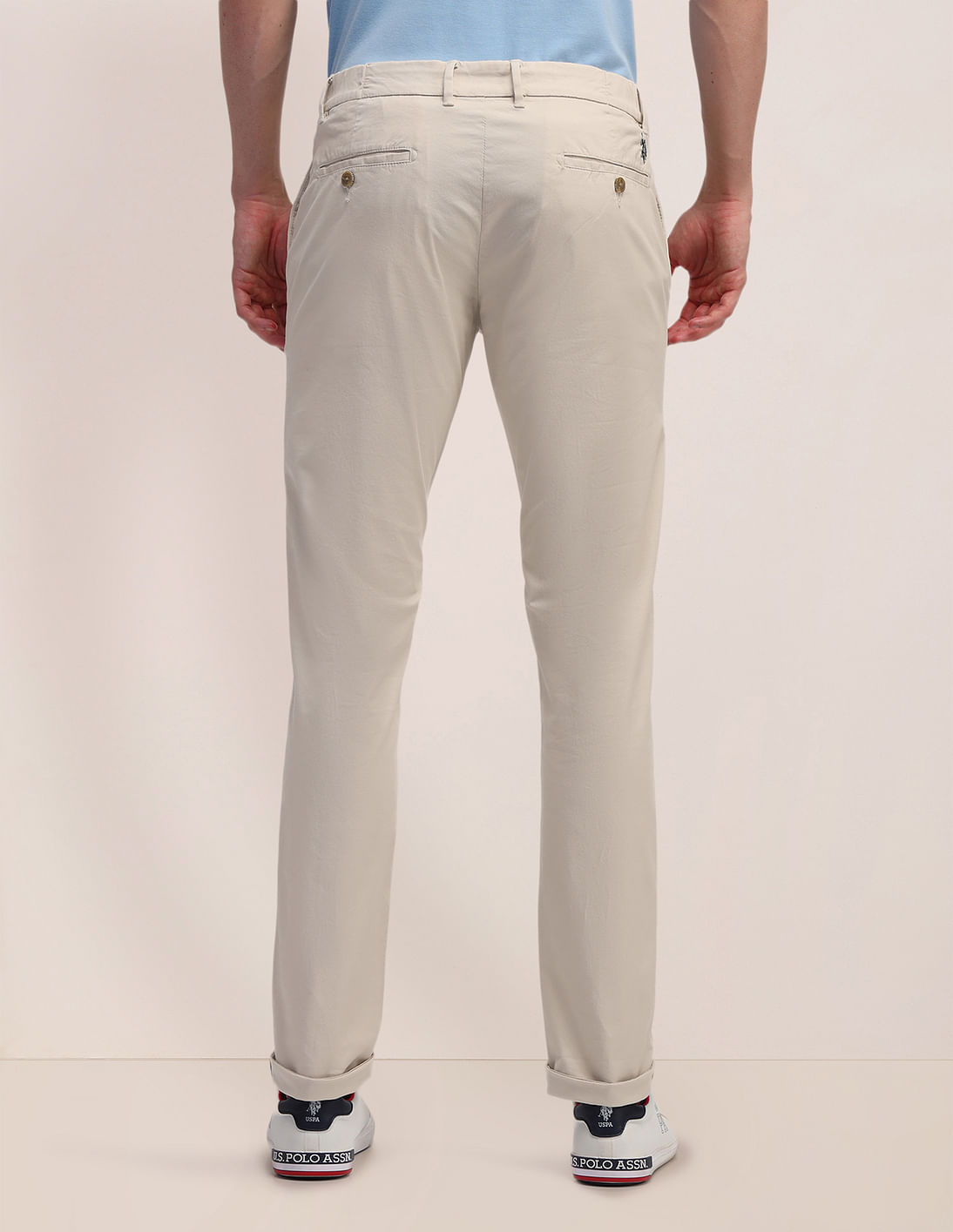 【COLOR iN ID】Denver cotton pants Buy U.S. Polo Assn. Denver Slim Solid Trousers - NNNOW.com