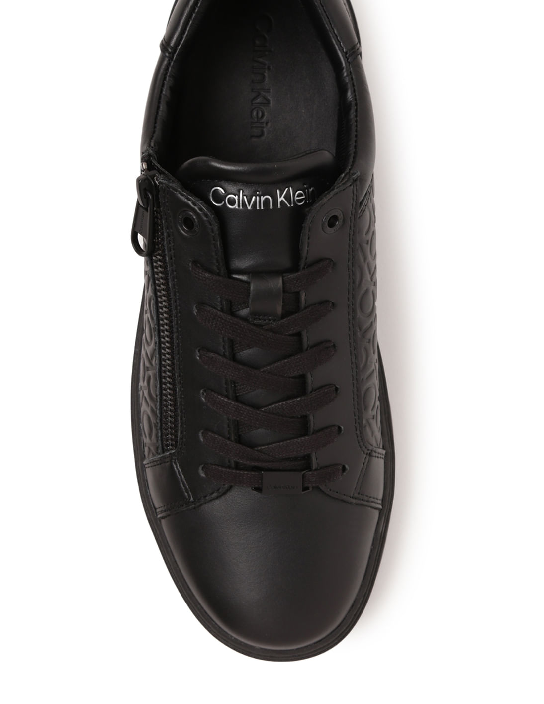 Buy Calvin Klein Lace Up Monogram Print Sneakers - NNNOW.com