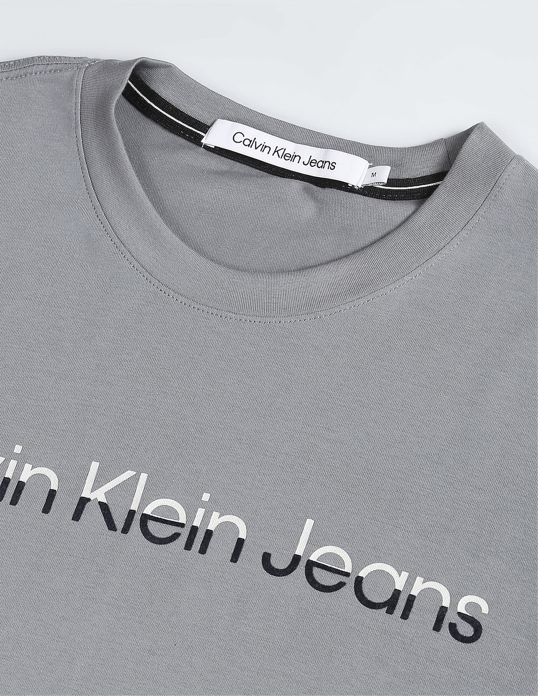 Calvin Klein Jeans T-Shirt Mixed Monogram IB0IB01112 Weiß Regular Fit