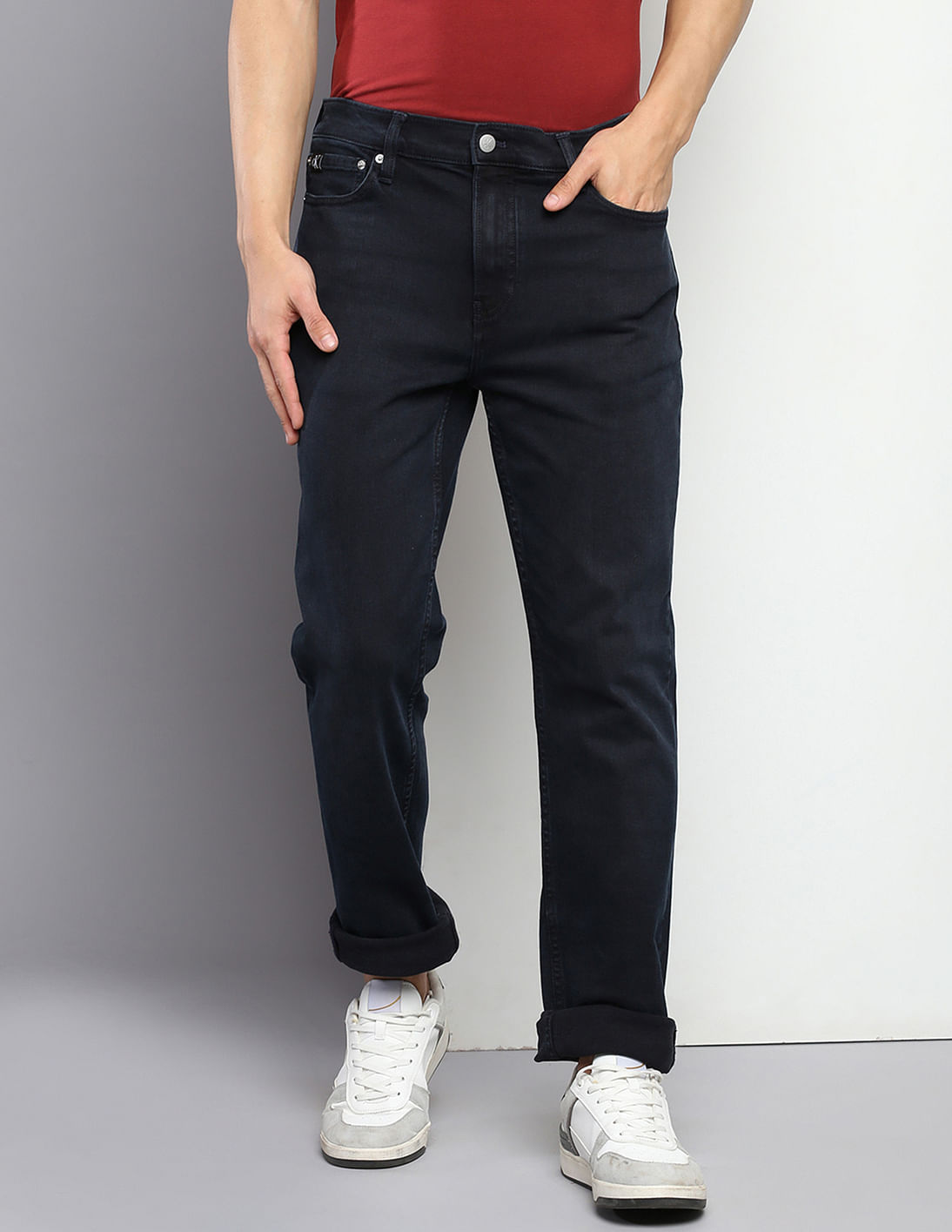 Buy Calvin Klein Slim Fit Dark Wash Jeans - NNNOW.com