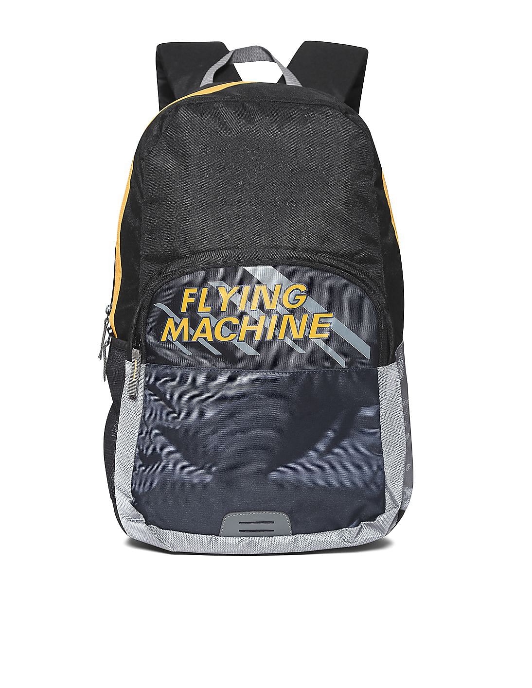 FLYING MACHINE Contrast Printed Backpack