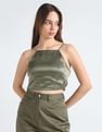 Calvin Klein Halter Neck Satin Top