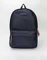 Tommy Hilfiger Solid Navy Nylon Backpack
