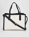 Tommy Hilfiger Solid Blue Pu Hand Bag