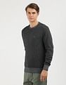 Tommy Hilfiger Pima Organic Cotton Cash 2 Tone Sweater
